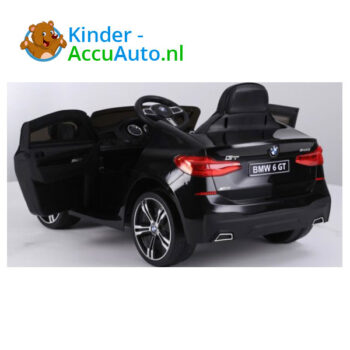 BMW 6 GT Zwart Kinderauto 4