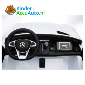 Mercedes GTR AMG kinderauto wit 2 persoons 10