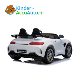 Mercedes GTR AMG kinderauto wit 2 persoons 3