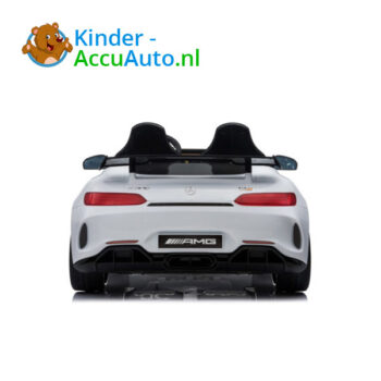 Mercedes GTR AMG kinderauto wit 2 persoons 5