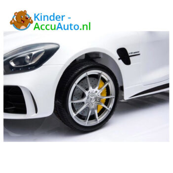 Mercedes GTR AMG kinderauto wit 2 persoons 6