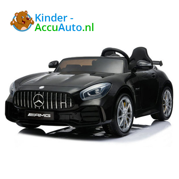 Elektrische-Kinderauto-Mercedes-GTR-AMG-2zit-Zwart-1-2 Mercedes GTR AMG kinderauto zwart 2 persoons 1