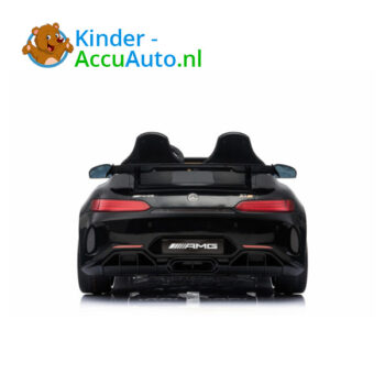 Mercedes GTR AMG kinderauto zwart 2 persoons 4