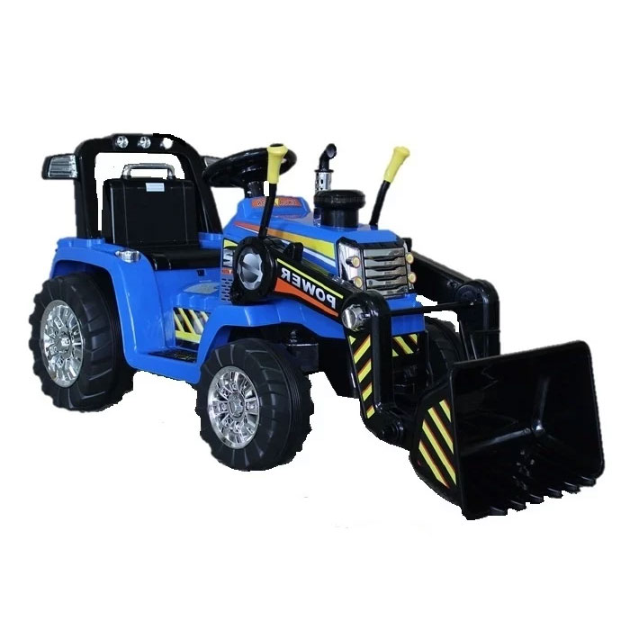 Elektrische-Kinderauto-Tractor-Blauw-1-photo Tractor Blauw Kinderauto 1