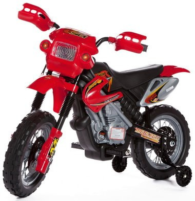 Elektrische-Kindermotor-Crossmotor-6V-Rood-7 Elektrische crossmotor 6V Rood 1