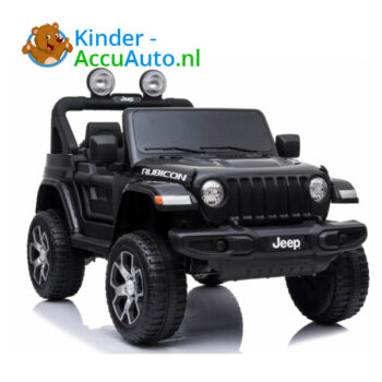 Jeep Wrangler Zwart Kinderauto Rubicon 1