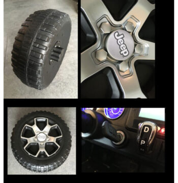 Jeep Wrangler Zwart Kinderauto Rubicon - Afbeelding 14
