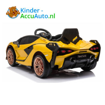 Lamborghini SIAN geel kinderauto 5