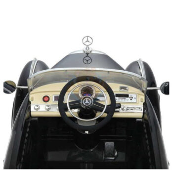 Mercedes 300S Metallic Zwart Kinderauto Oldtimer - Afbeelding 12