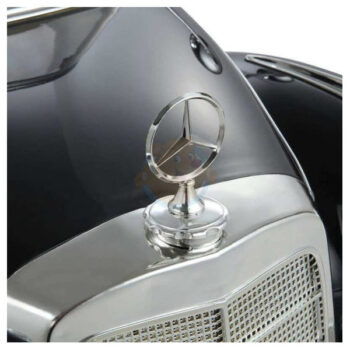 Mercedes 300S Metallic Zwart Kinderauto Oldtimer - Afbeelding 13