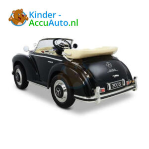 Mercedes 300S Metallic Zwart Kinderauto Oldtimer 2