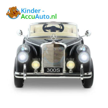 Mercedes 300S Metallic Zwart Kinderauto Oldtimer 4