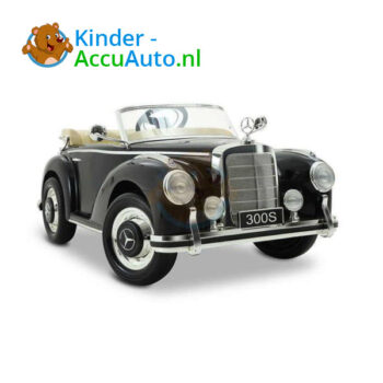 Mercedes 300S Metallic Zwart Kinderauto Oldtimer 5