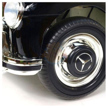 Mercedes 300S Metallic Zwart Kinderauto Oldtimer 7