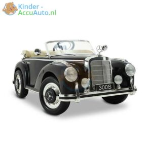 Mercedes 300S Metallic Zwart Kinderauto Oldtimer 1