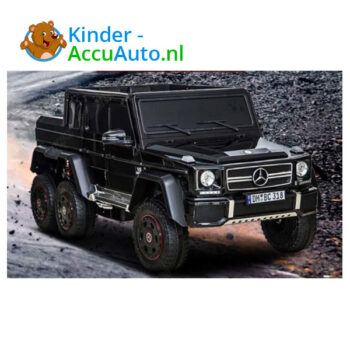 Mercedes G63 Zwart Kinderauto 6x6 1