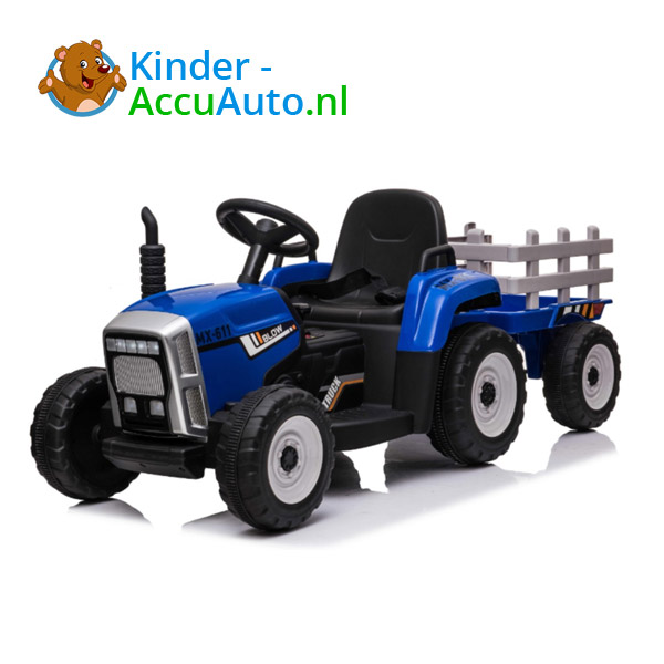 Tractor-Trailer-Blauw-Kindertractor-1 Tractor Blauw Kinder Tractor 1