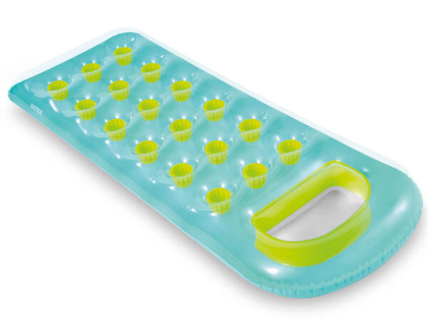Gekleurd luchtbed met venster - blauw 3