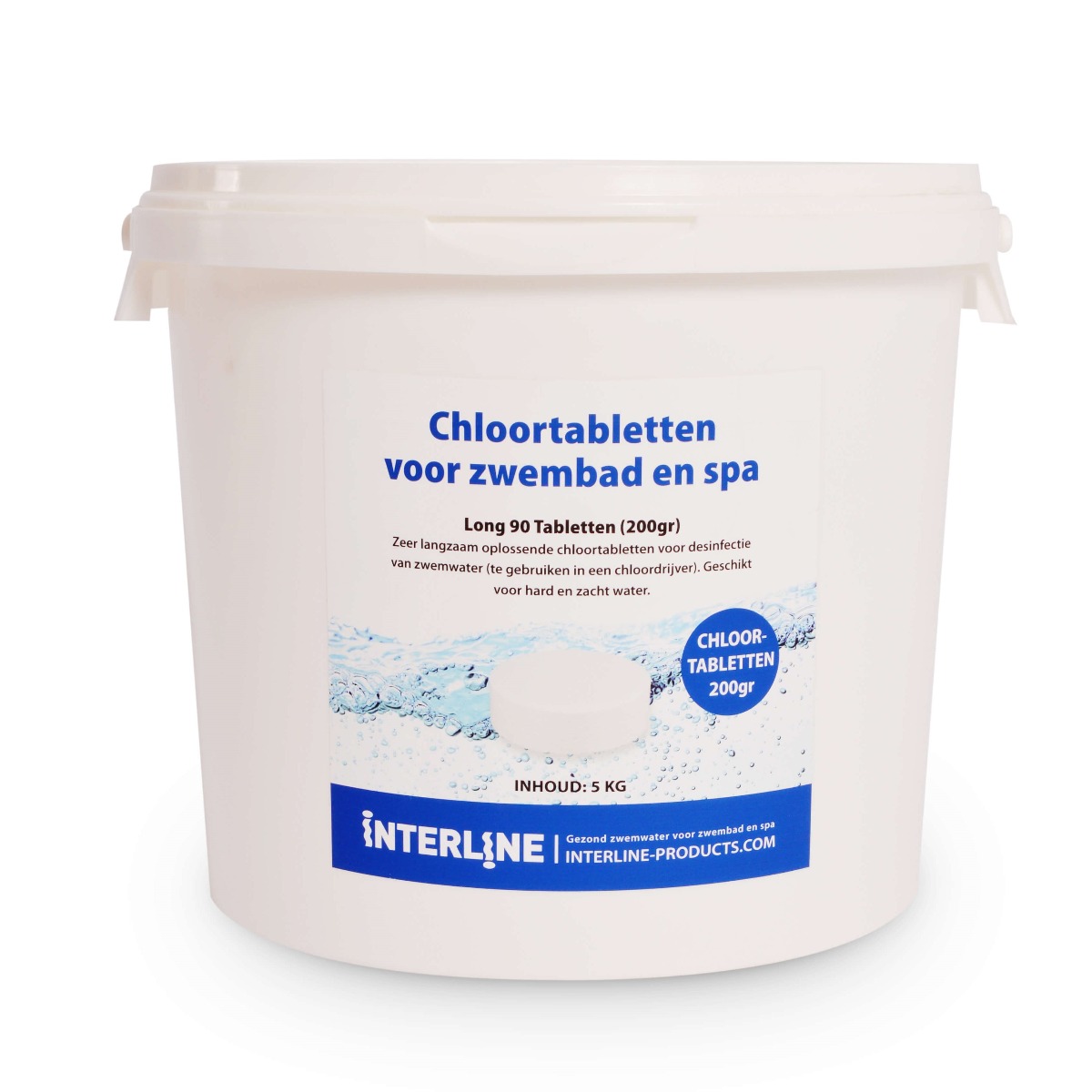 Interline-Chloortabletten-Long90-200gram5kg Interline Chloortabletten - Long90 200gram/5kg 1