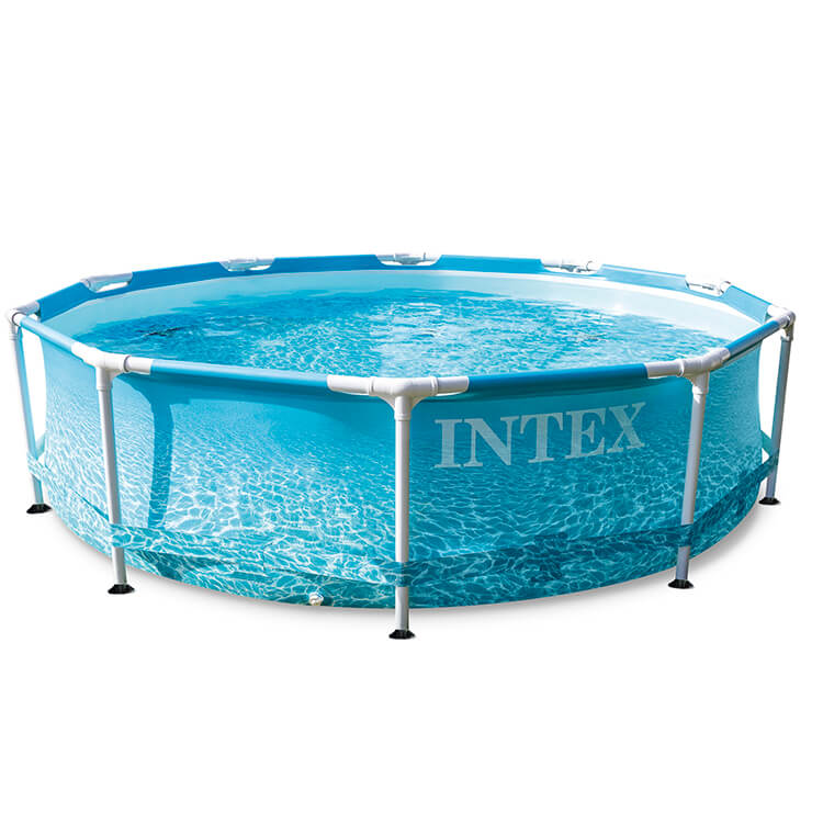 Intex-Beachside-Metal-Frame-zwembad-305-x-76-cm-met-filterpomp Intex Beachside Metal Frame zwembad 305 x 76 cm - met filterpomp 1