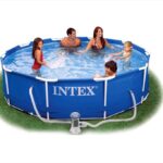 Intex Metal Frame zwembad 305 x 76 cm-Met 12-Volt filterpomp 1