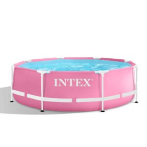 Intex Pink Metal Frame zwembad 244 x 76 cm 3
