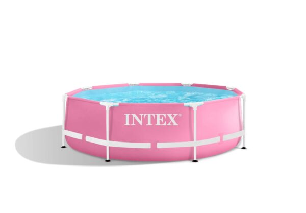 Intex Pink Metal Frame zwembad 244 x 76 cm 3