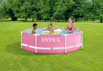 Intex Pink Metal Frame zwembad 244 x 76 cm 5