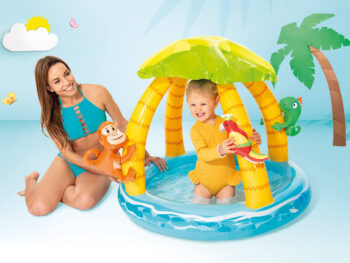 Intex Tropical Island babyzwembad met dakje 3
