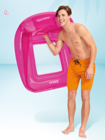 Intex transparante loungestoel-Roze 5