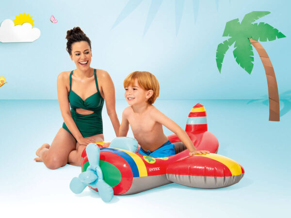 Intex zwembad kinderbootje-Vliegtuig-Rood 3