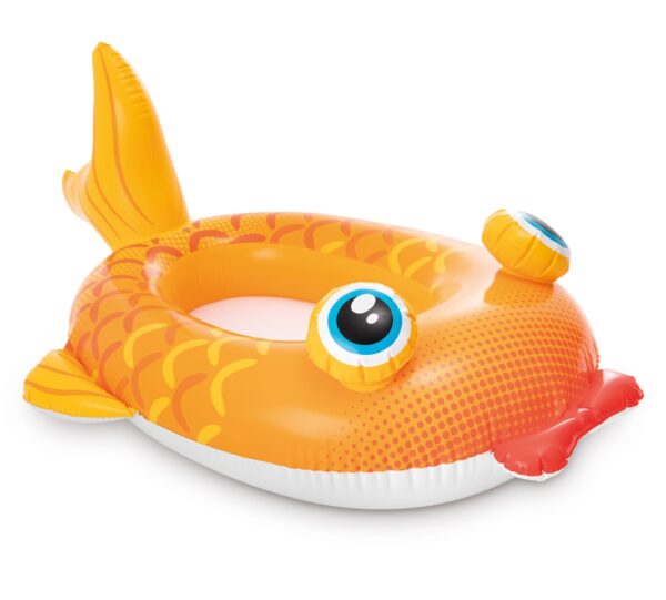 Intex zwembad kinderbootje-vis-geel 3