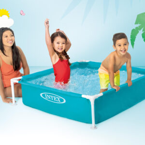 Kinderzwembad met frame-Blauw 3