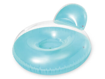 Loungestoel met rugleuning-Blauw 1