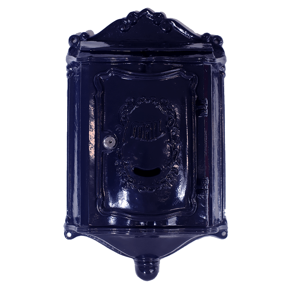 Nostalgische-Brievenbus-blauw Nostalgische Brievenbus blauw 1
