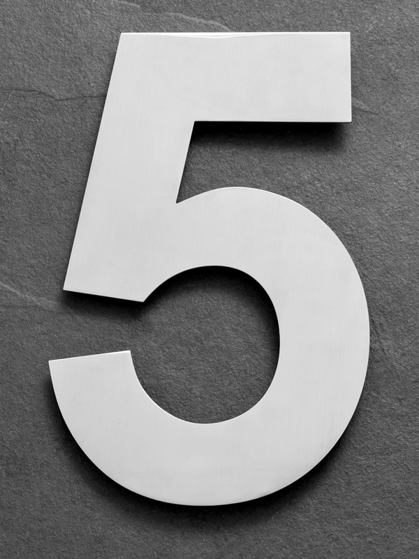 RVS-huisnummer-5 RVS huisnummer 5 1