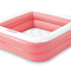 Vierkant babyzwembad - roze 1