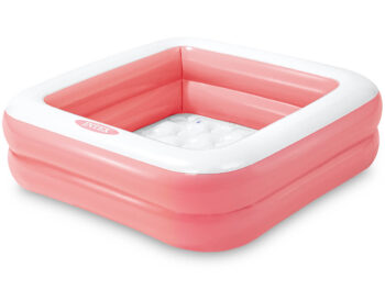 Vierkant babyzwembad - roze 1