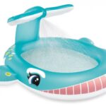 Walvis zwembad met watersproeier 1