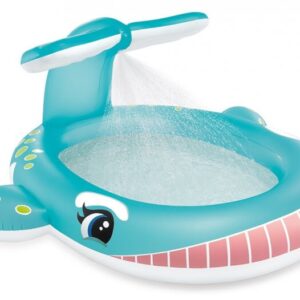 Walvis zwembad met watersproeier 1