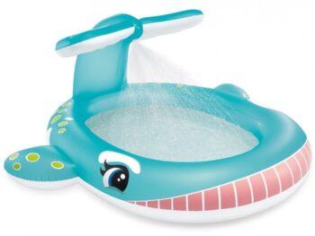 Walvis zwembad met watersproeier 1