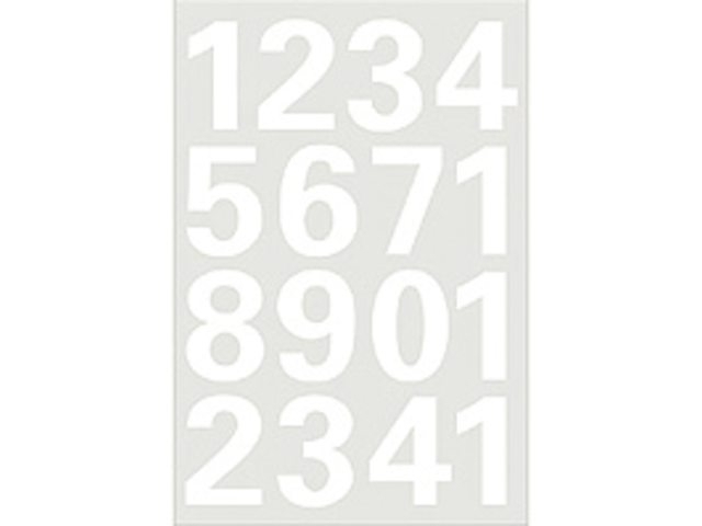 Witte-getallen-0-9-25mm Witte getallen 0-9 25mm 1